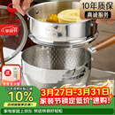 三四钢雪平锅内层316L不锈钢奶锅辅食小汤锅泡面煮锅20cm食品级一体成型
