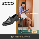 爱步（ECCO）单鞋女 26年夏季新款百搭休闲复古乐福鞋女鞋 都市维也纳231333 黑色23133301001 38 （尺码偏小）