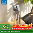乐扣乐扣（LOCK&LOCK）人鱼线塑料运动水杯夏天便携水壶带刻度提手男女水杯子700ML灰色