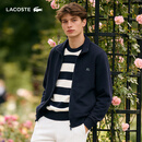 LACOSTE法国鳄鱼男装26春夏新款简约翻领拉链卫衣外套|SH0846 166/藏青色 M 4
