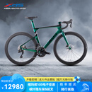 喜德盛公路自行车AD7碳纤维破风车架2*12电子变速 油压碟刹 绿魔（105 DI2版） L（适合身高175-185cm）