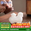 苏氏陶瓷冰种玉瓷马上有钱茶宠摆件礼盒装茶桌茶具配件高档伴手礼