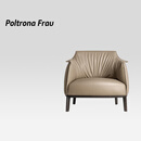 Poltrona Frau【预售2-8个月】ARCHIBALD系列真皮扶手椅意大利进口休闲单人沙发