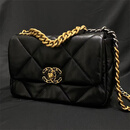 香奈儿（CHANEL）【二手95新】Chanel香奈儿19bag小号  CF黑金中号 2.55 女士单肩包斜挎包 二手香奈儿女包 香奈儿hobo 19bag黑金小号27*16*9（99新）