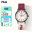 斐乐（FILA）手表女款学生帆布带学生手表运动女孩初高中生考试手表6835-001