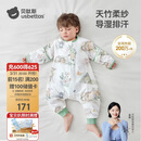 贝肽斯婴儿睡袋春秋竹棉纱布宝宝睡衣分腿儿童防踢被睡袋前6后4灵鹿 M