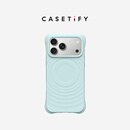 CASETIFY CHROMATIC: HUES 炫彩/纯色波漾手机壳 MagSafe  适用于苹果iPhone17/16 Pro/Max手机保护壳 【新色上市】天青色 iPhone17 Pro Ma