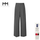 麦檬【爆款通勤神裤3.0】MM五好神裤高级定制面料直筒阔腿西装裤夏女 【2.0 经典直筒版】岩石灰5G5951951-1 S （95-105斤）