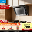 美的（Midea）抽吸排油烟机 家用大吸力侧吸式油烟机上门安装以旧换新出租房屋脱排烟机CXW-200-J30