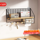 安尔雅免打孔墙上置物架客厅墙面卧室床头收纳架墙壁挂式隔板路由器架子