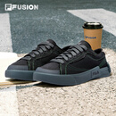 FILA FUSION斐乐潮牌POP帆布鞋男鞋2025秋季拼接时尚板鞋