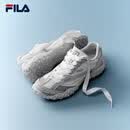 斐乐（FILA）跳跳鞋2代韩素希同款女鞋老爹鞋芭蕾鞋薄底鞋2026新款运动休闲鞋 标准白/月岩灰-CL 36.5