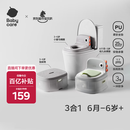babycare儿童马桶宝宝马桶坐便器小马桶小恐龙多功能坐便器 温特绿