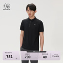 KOLON SPORT/可隆户外吸湿速干T恤 男士抗菌珠地POLO T恤 LHPT6MTT25-BK 黑色 XL 180/100A