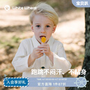 white wheat儿童26春季新款上衣男女童可爱绣标衬衣宝宝竹节棉衬衫 米白色 110 cm