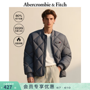 Abercrombie & Fitch男装25秋冬新款菱格LOGO双头拉链棒球服羽绒服132-5193 蓝色 M (180/100A)