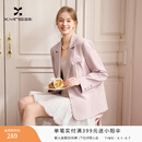 香影法式蝴蝶结西装女2026春装新款粉色减龄西服通勤气质正装外套 银牡丹色 M 160/84A/95-110斤