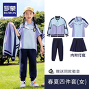 罗蒙校园服饰小学生班服儿童套装幼儿园园服春秋款棒球服外套运动服装 金山小学 日初中队【女童】 140
