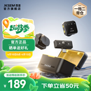 西圣（XISEM）Mike2新升级无线麦克风夹领式一拖二直播设备降噪拍视频录音专用收音纽扣式领夹麦克风 Mike2 安卓苹果通用【一拖二配充电仓】黑色
