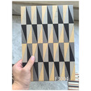 俏博莱手工木皮拼花枫影迷彩画染色艺术木皮集成拼花图案背景墙木饰面板 04#样板200x300x3.6毫米