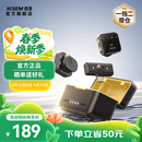 西圣（XISEM）Mike2新升级无线麦克风夹领式一拖二直播设备降噪拍视频录音专用收音纽扣式领夹麦克风 Mike2 安卓苹果通用【一拖二配充电仓】黑色