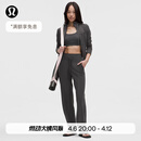 lululemon丨Groove 女士高腰阔腿裤 LW5IW3A 石墨灰 M