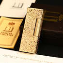 登喜路（Dunhill）【二手95新】Dunhill登喜路充气打火机 原版14K纯金冰凌纹夹克镶圣血石 男士配饰奢侈品礼物收藏