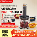 东菱（Donlim）绞肉机家用辅食机料理机 多功能碎肉切菜一体机 磨粉机 套娃收纳佐料机可剥蒜料理棒DL-5028玻璃款