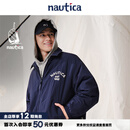 nautica white sail×CityBoy 中性日系宽松舒适百搭铺棉厚外套棉服JW5473 藏青41C 2XL