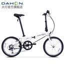 大行（DAHON）D6经典折叠自行车20英寸6速折叠车成人男女士学生折叠单车KBC061 白色