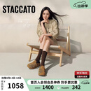 思加图杨幂同款2026春季烟花假日勃肯鞋凉拖鞋女EG117AH6 咖啡棕 36