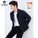 纳维凯尔意大利小帆船男士羊毛呢夹克毛呢大衣外套1331413508 蓝 L/50 