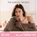 维多利亚的秘密 logo字母肩带舒适无痕时尚文胸内裤内衣套装送女友女友礼物 54A2黑色-无钢圈 75B (34B)+S