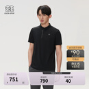KOLON SPORT/可隆户外吸湿速干T恤 男士抗菌珠地POLO T恤 LHPT6MTT25-BK 黑色 XL 180/100A