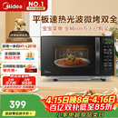 美的（Midea）微波炉烤箱一体机 小型家用20升微波炉  光波加热 钻石背板（M1-L201B）