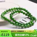 豆蔻时光收藏级8mm和田玉项链无黑阳绿碧玉石圆珠链子送妈妈国风锁骨链