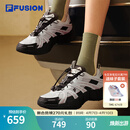 FILA FUSION斐乐潮牌女鞋运动鞋机能潮鞋2025夏季脊骨鞋2代 白中白/影黑灰-BD 37.5