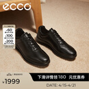 爱步（ECCO）经典皮鞋  春夏舒适牛皮革商务休闲鞋男士增高男鞋 雅仕207124 黑色20712401001 42