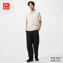 优衣库男装女装可机洗针织polo衫/短袖26春夏新款481725 30 浅米色 M