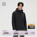 KOLON SPORT/可隆户外冲锋衣2级 男子透湿防风耐磨2L防水夹克 LHJK6MNT01-BK 黑色 L 175/96A