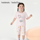 巴拉巴拉宝宝睡衣套装夏季空调服防着凉儿童家居服小童短袖套装棉