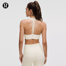 lululemon丨FlexyFlex女士瑜伽T型肩带运动内衣A-C 速干 LW2EIOS 浅象牙白 S /M