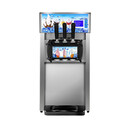 苏勒不锈钢台式软质冰淇淋机商用雪糕机全自动冰激凌机三头小型甜筒机 不锈钢ZM-168入门地摊