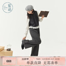 紫涵（ZIHAN）紫涵灰色上下套装女秋季新款上衣阔腿裤两件套 灰色 M