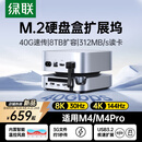 绿联适用Macmini M4扩展坞M.2硬盘盒拓展坞40G传输8K投屏8TB扩容适配M4/M4Pro苹果主机兼容雷电4/5