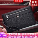 Cohnim kevin奢侈品男士手包手拿拉链男包手抓长钱包送老公男友情人节生日礼物 c238黑色【商务休闲】