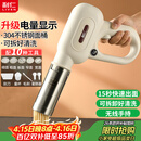 利仁（Liven）面条机电量显示家庭用家用压面机全自动无线手持压面枪电动饸烙机不锈钢面条机5种出面模具ML-A410