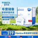 碧然德(BRITA)滤水壶滤芯 Maxtra+多效滤芯12只装 过滤器净水器 家用净水器滤芯 可滤水150L
