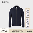 PORTS宝姿男装秋冬款休闲保暖加棉飞行夹克MM9J103NWF029 DK NAVY S