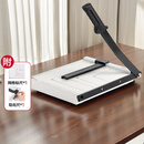 得力A4钢质切纸机 手动切纸刀裁纸刀裁纸机铡刀金属钢制照片裁剪相片割纸办公家用小型300×250mm 8014